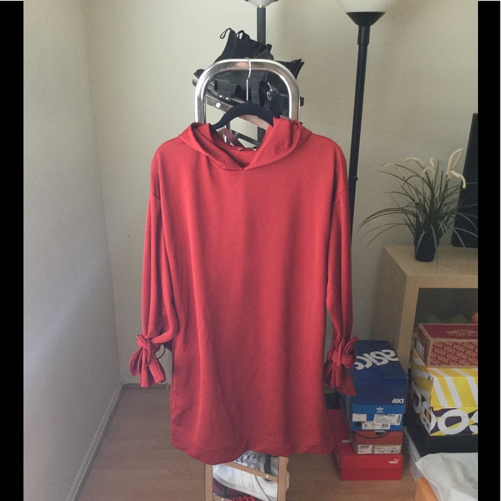 Zara Long Sleeve Hooded Dress